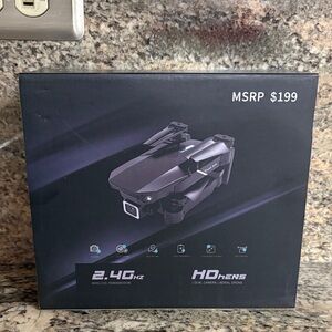 NWT Drone SMS UNMANNED AERIAL 2.4GHz HD Lens Dual Camera NEW IN BOX